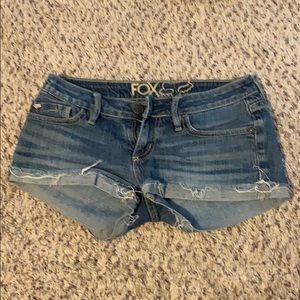 Fox shorts with some wear to them